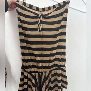 Zara Black and Gold Patterned top